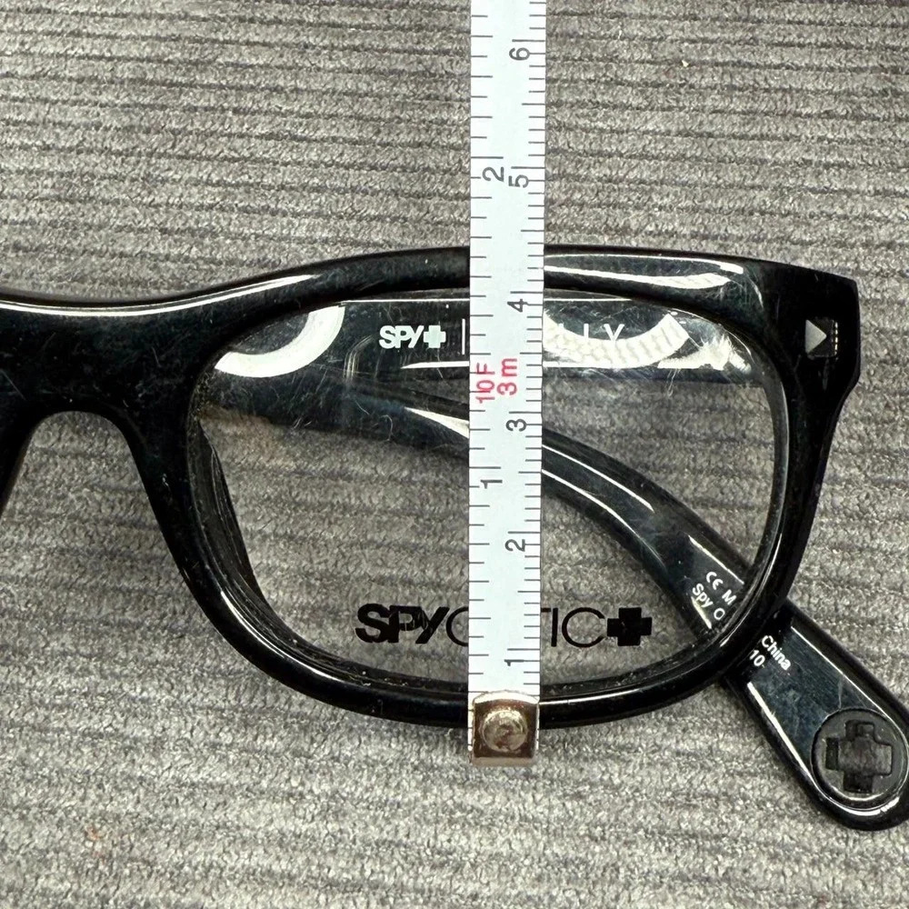 Spy Optic Molly Black Y2k Eyeglasses Frames 52-18-145 Rectangular G10